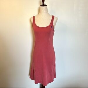 Ralph Lauren Pink Midi Dress Sleeveless Size Medium